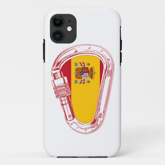 Carabiner-Flagge Spanien Case-Mate iPhone Hülle (Rückseite)