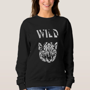 Caracal Cat Face Lynx Caracal Face Wildlife Cat Sweatshirt
