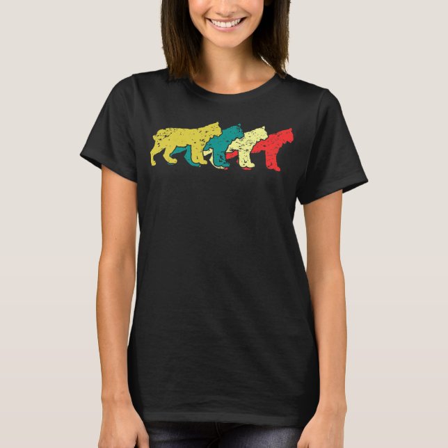 Caracal Cat Shadowed Wild Cat Caracal Lover Lynx T-Shirt (Vorderseite)