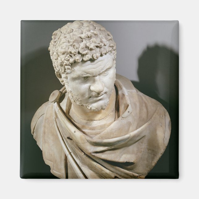 Caracalla, römischer Marmorbüste, 212-217 AD Magnet (Vorne)