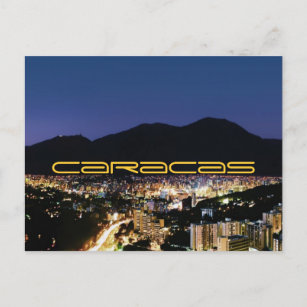Caracas nach Nacht Postkarte