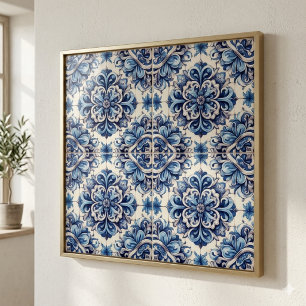 Caracol Azul Talavera Mexikanische Keramik Fliese