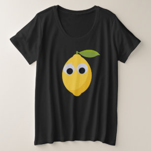 Caractère citron mignon avec yeux googly