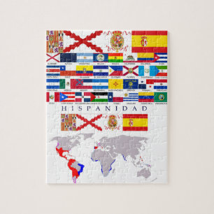 CARACTÈRE ESPAGNOL origine avec carte. Puzzle