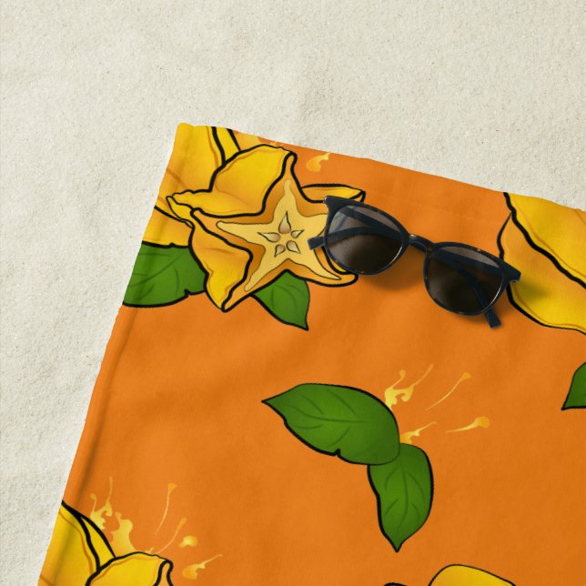 Carambole, Starfruit, Star Fruit Strandtuch (Beispiel)