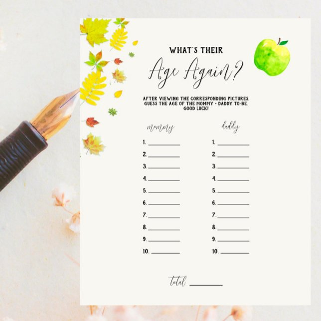 Caramel Apple (G) Baby What's Their Age Again Game (Von Creator hochgeladen)