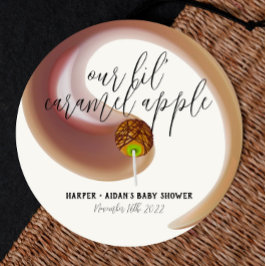 Caramel Apple - Green Baby Shower Fevor Sticker