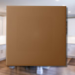 Caramel Brown Solid Color | Klassisches Elegant Fliese<br><div class="desc">Caramel Brown Solid Color | Classic | elegant | Trendy | Stilvoll | Geschenk</div>