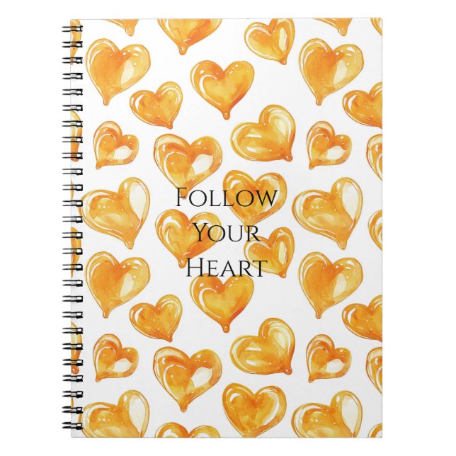 Caramel Cream Hearts Notizblock (Vorderseite)