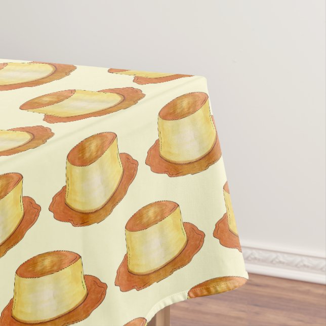Caramel Custard Flan Spanish Food Dessert Tischdecke (Beispiel)