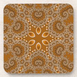 Caramel Fractal Lace Getränkeuntersetzer