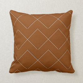 Caramel Geometric Modern Indoor Pillow 16x16 Kissen