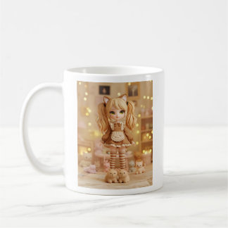 Caramel Kitten Kawaii Doll Kaffeetasse