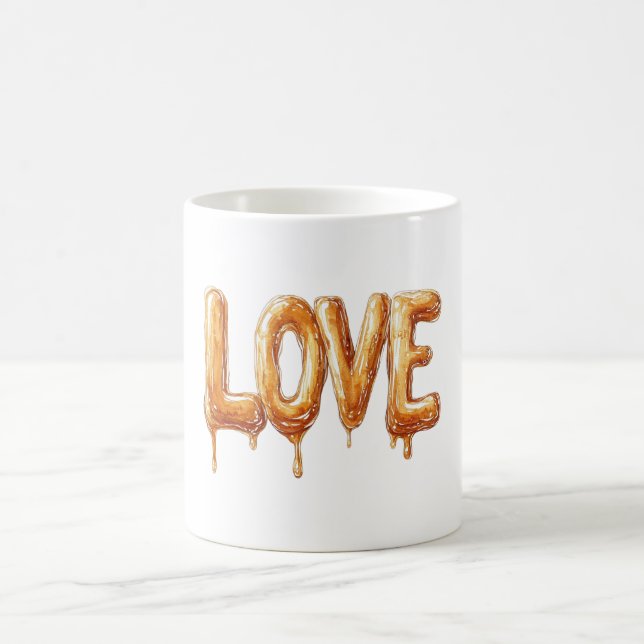 Caramel-Liebe Kaffeetasse (Mittel)