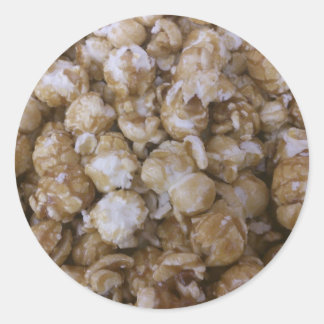 Caramel Pop Corn Runder Aufkleber