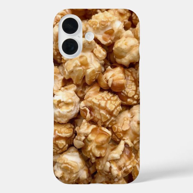 Caramel Popcorn iPhone 16 Hülle (Rückseite)