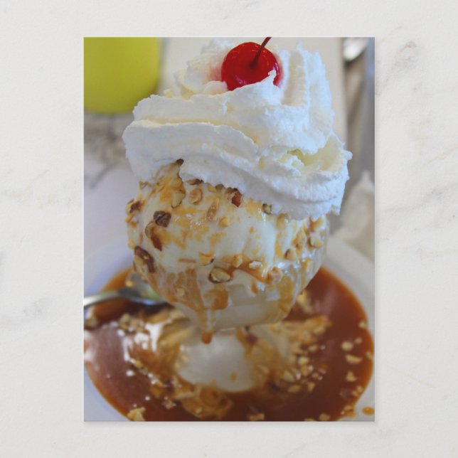 Caramel Sundae Postkarte (Vorderseite)