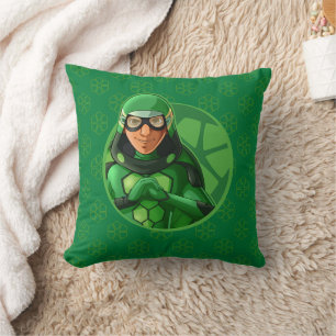 Carapace Green Abzeichen Kissen