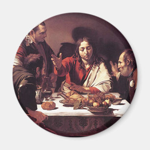 Caravaggio - Abendessen bei Emmaus Magnet