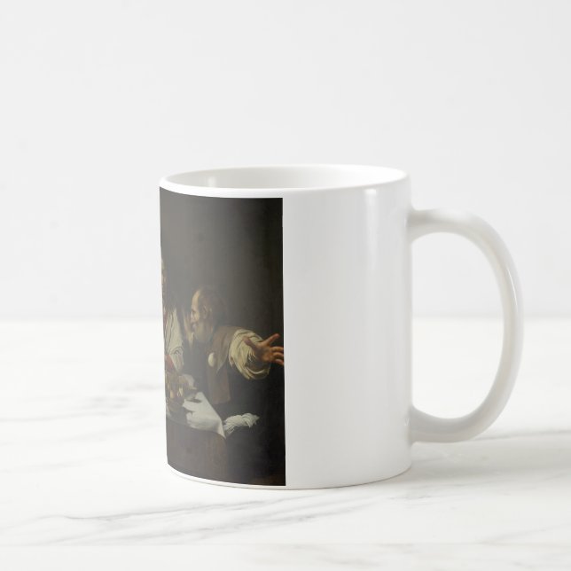 Caravaggio - Abendessen im Emmaus Kaffeetasse (Rechts)