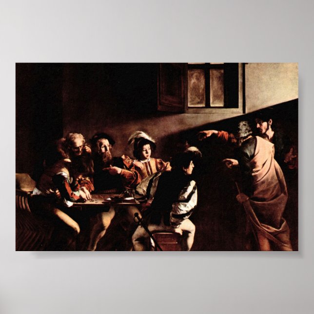 Caravaggio-Appeals von St. Matthew Poster (Vorne)