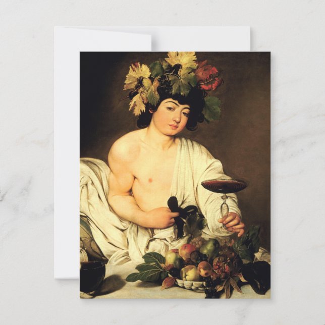Caravaggio Bacchus-Einladungen Einladung (Vorderseite)