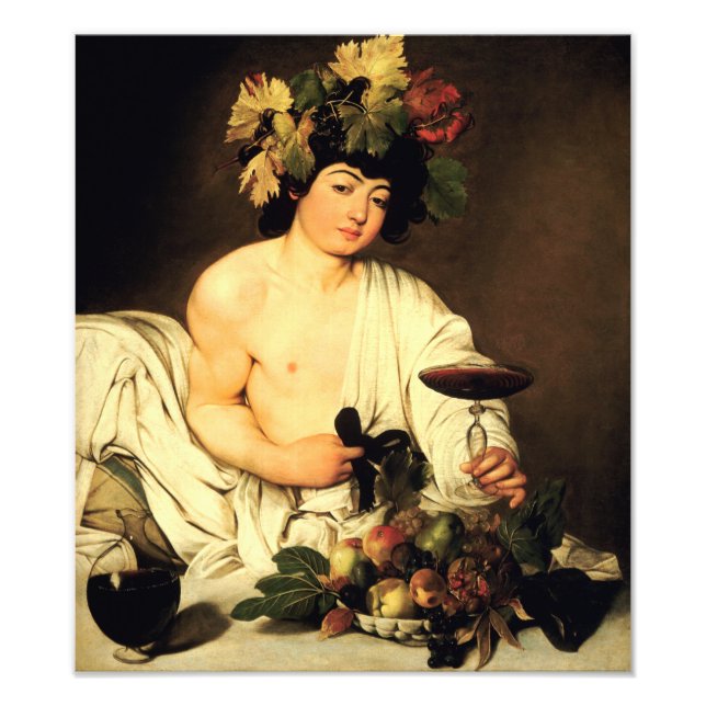 Caravaggio Bacchus Fotodruck (Vorne)