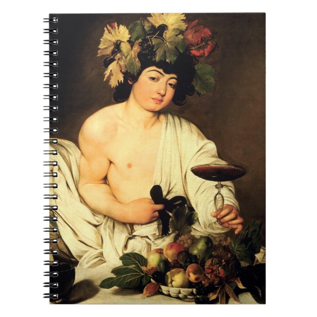 Caravaggio Bacchus-Notizbuch Notizblock (Vorderseite)