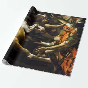 Caravaggio Bekehrung auf dem Weg nach Damaskus Geschenkpapier