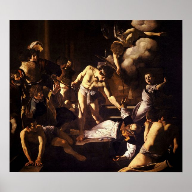 Caravaggio - Das Martyrium von St. Matthew 1600 Poster (Vorne)