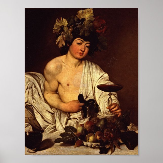 Caravaggio - Der Adoleszenz-Bakchus Poster (Vorne)