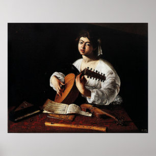 Caravaggio - Der Lautenspieler Poster
