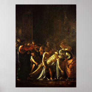 Caravaggio - Die Auferweckung des Lazarus 1609 Poster
