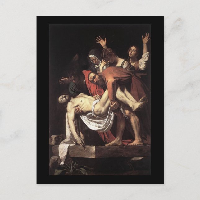 Caravaggio Die Entombierung Postkarte (Vorderseite)