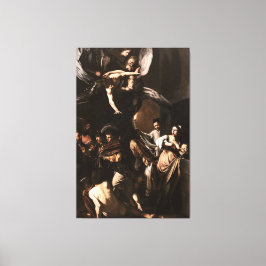 Caravaggio - Die sieben Barmherzigkeit-Akte (1607) Leinwanddruck