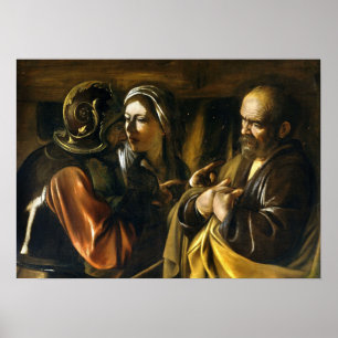 Caravaggio - Die Verleugnung des Heiligen Petrus 1 Poster