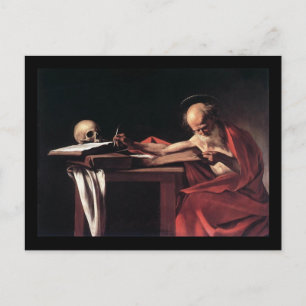 Caravaggio Hl. Hieronymus Postkarte