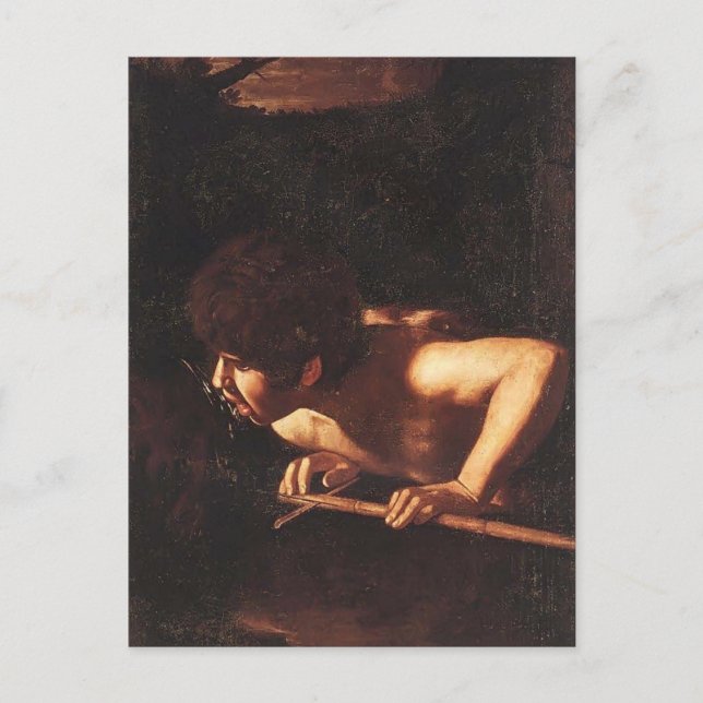 Caravaggio - Johannes der Täufer Postkarte (Vorderseite)
