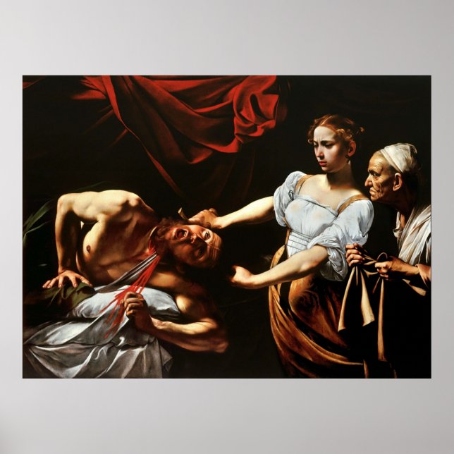 Caravaggio Judith Beheading Holofernes 1599 Poster (Vorne)