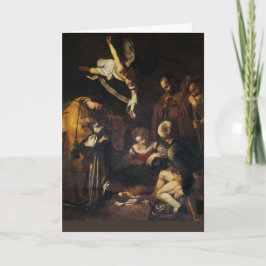 Caravaggio - Krippe - Happy Holidays Karte