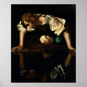 Caravaggio - Narziss 1599 Poster