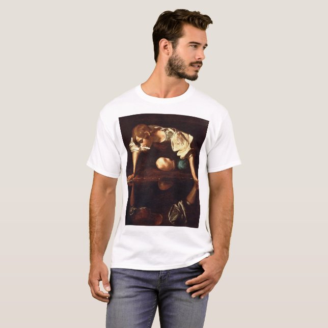 CARAVAGGIO - Narzisse 1598 T-Shirt (Vorne ganz)