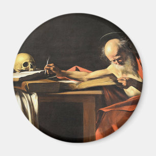 Caravaggio - San Gerolamo - Malerei der Renaissanc Magnet