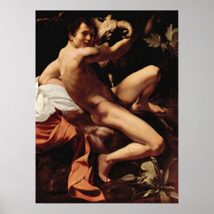 Caravaggio-St. Johannes der Täufer Poster
