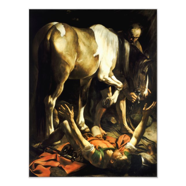 Caravaggio Umwandlung von St. Paul Fotodruck (Vorne)