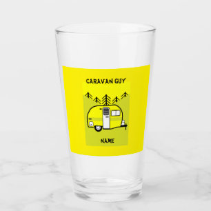 Caravan Art gifts - Liebe My Caravan Glas