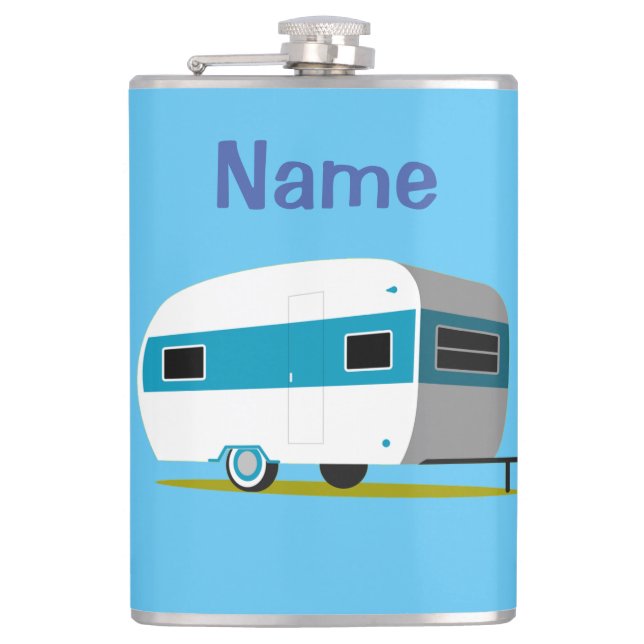 Caravan Camper RV Thunder_Cove Flachmann (Vorderseite)
