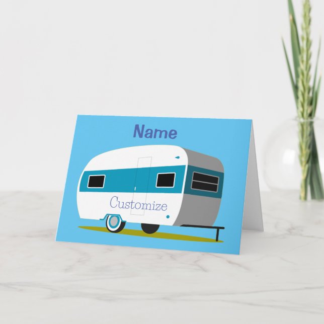 Caravan Camper RV Thunder_Cove Karte (Vorderseite)