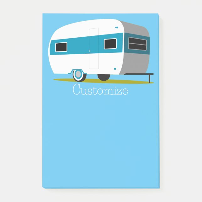 Caravan Camper RV Thunder_Cove Post-it Klebezettel (Vorderseite)