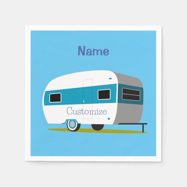 Caravan Camper RV Thunder_Cove Serviette (Vorderseite)
